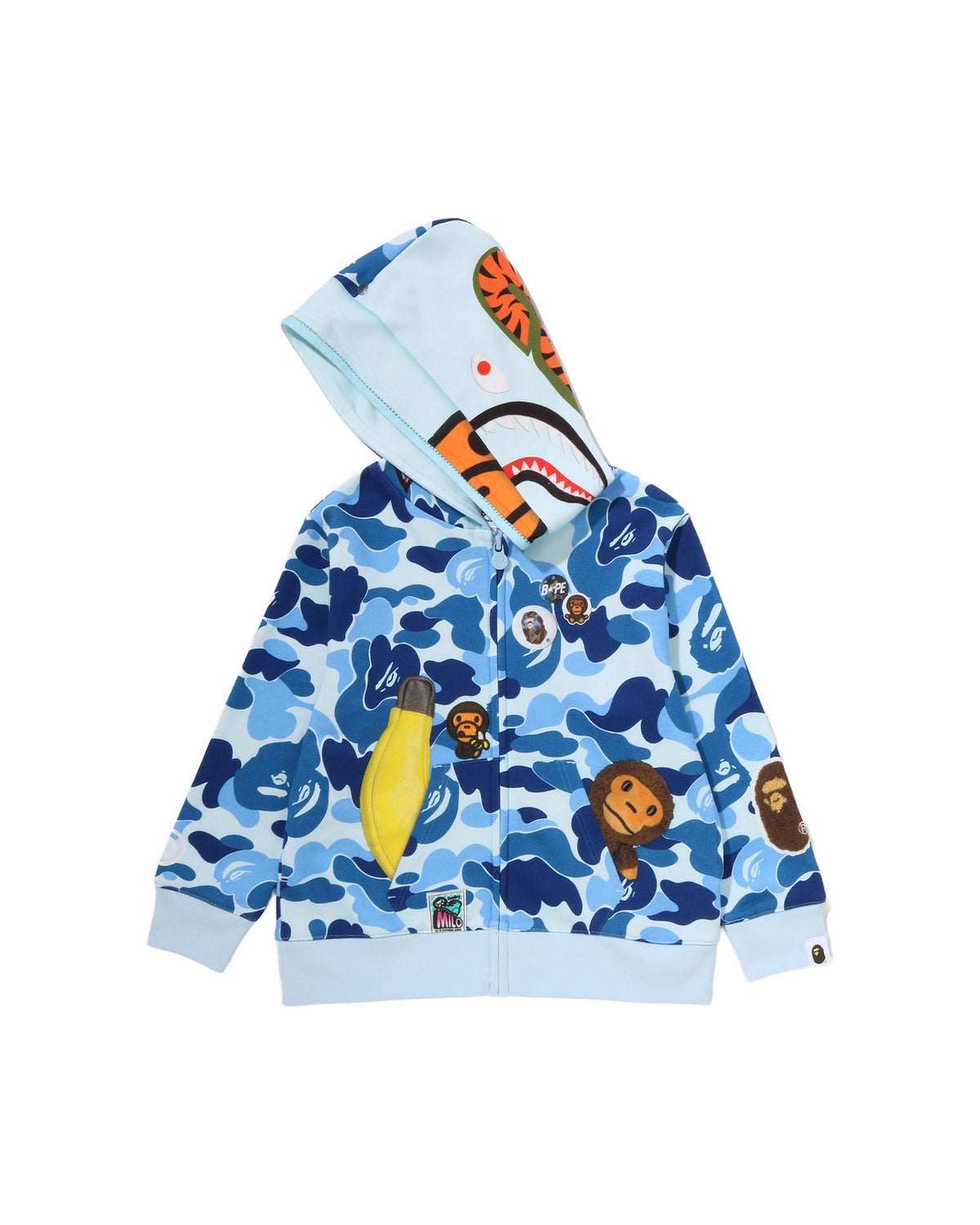 Kids Abc Camo Trompe L'oeil Zip Hoodie