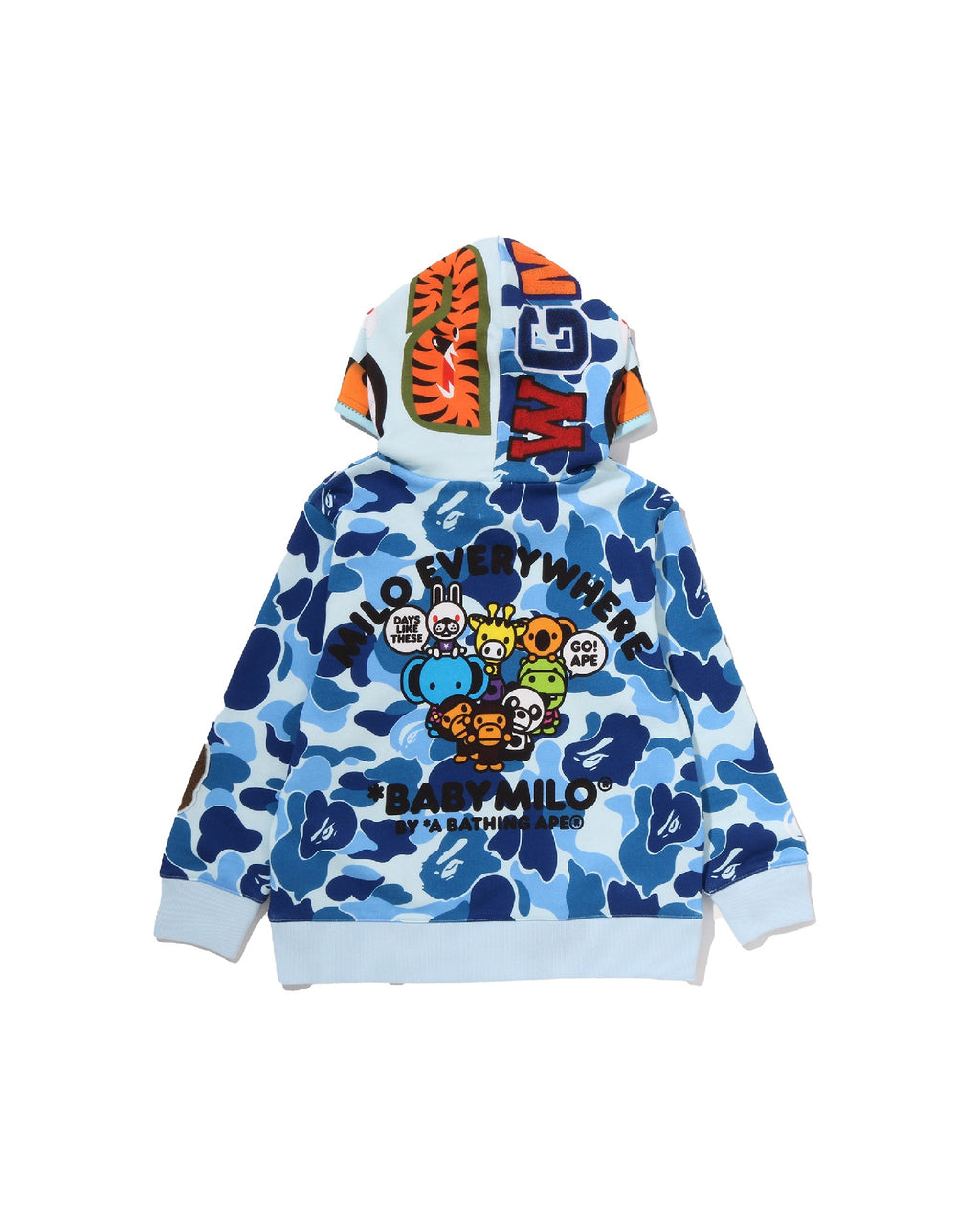 Kids Abc Camo Trompe L'oeil Zip Hoodie