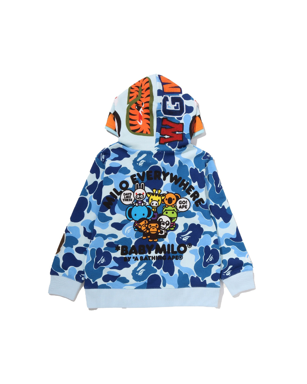 Kids Abc Camo Trompe L'oeil Zip Hoodie