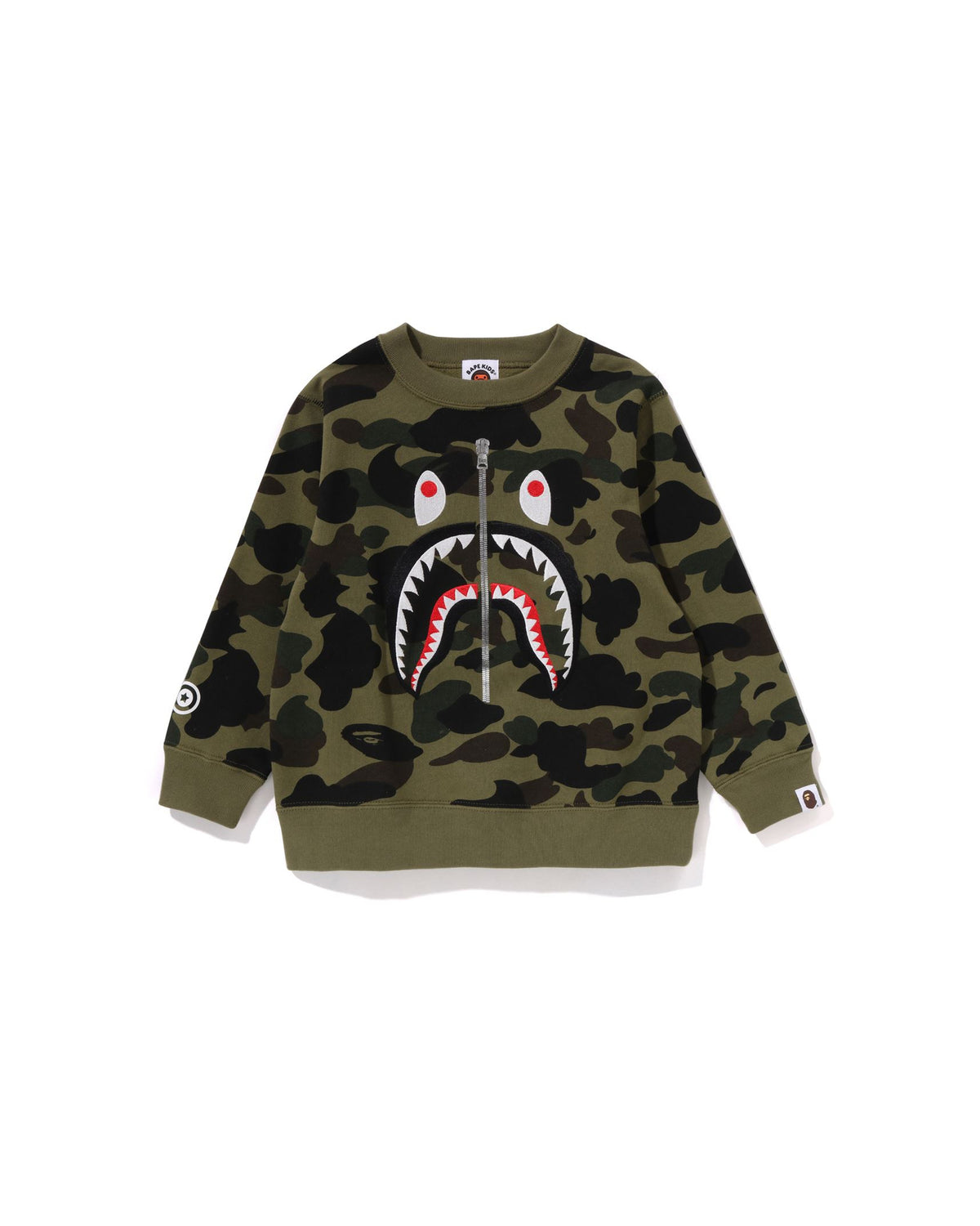 Kids 1st Camo Shark Crewneck Sweatshirt