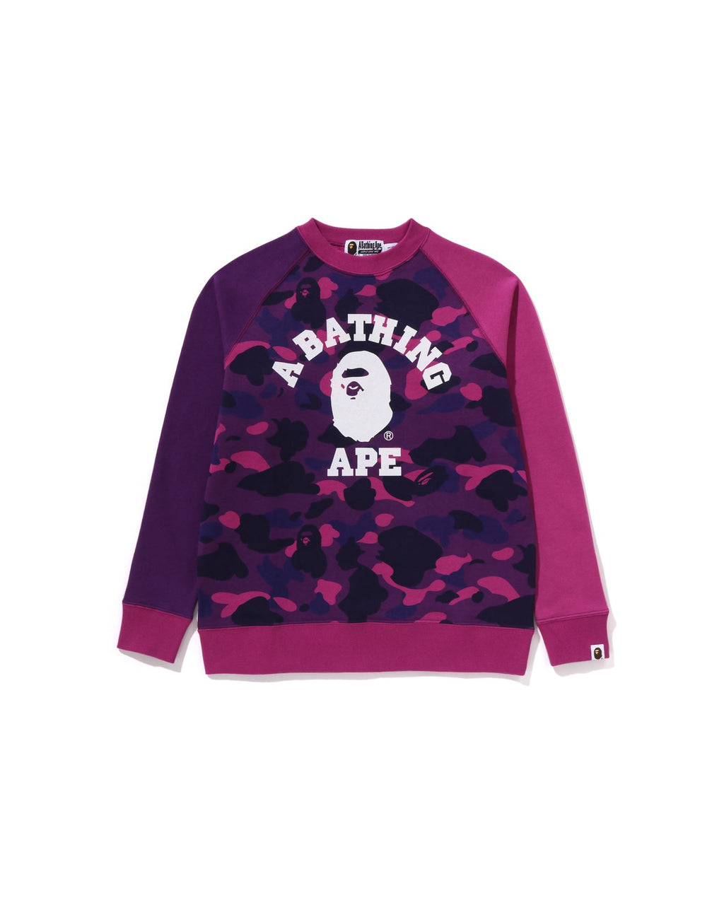 Kids Color Camo College Crewneck Sweatshirt Jr