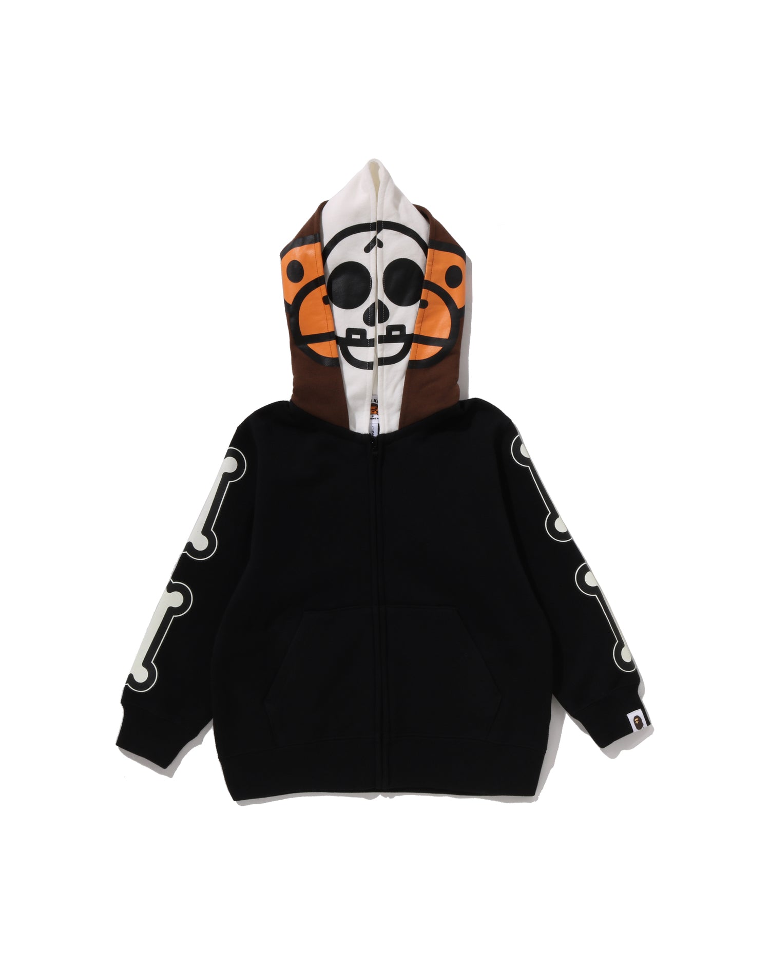 Kids Baby Milo Skull Zip Double Hoodie