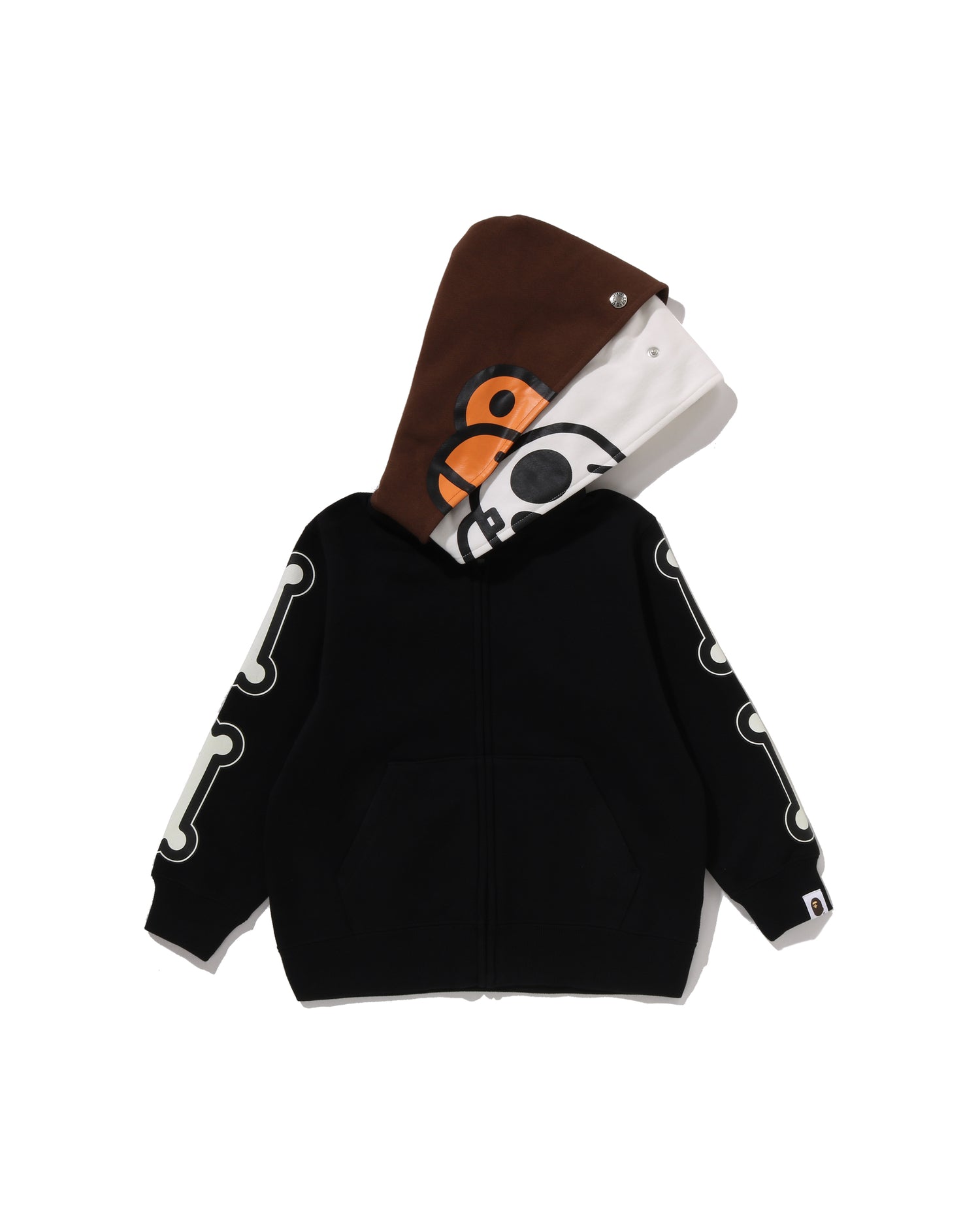 Kids Baby Milo Skull Zip Double Hoodie