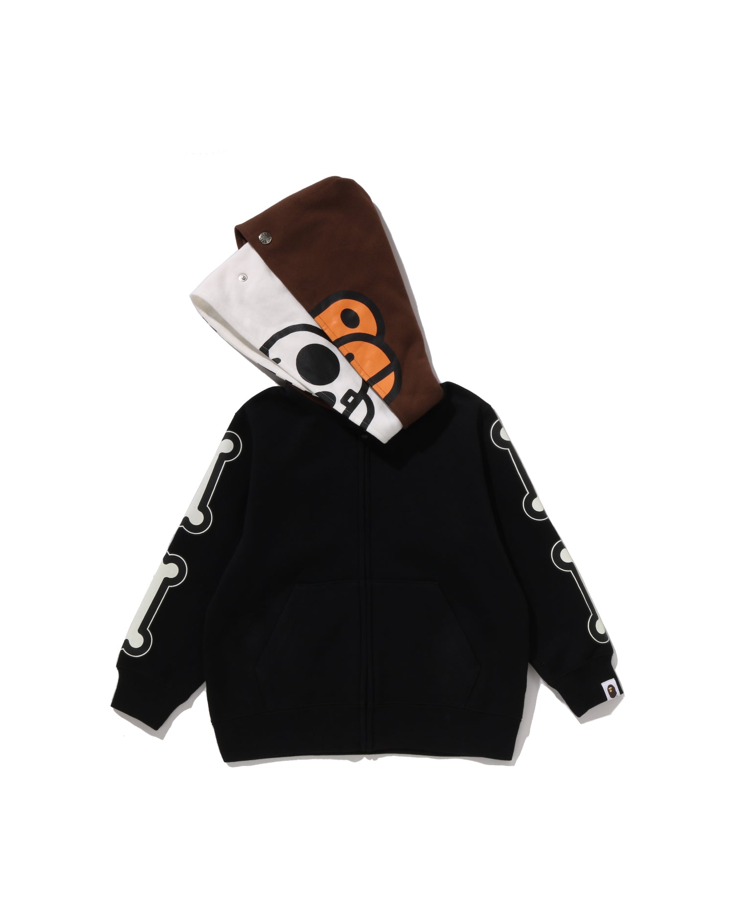 Kids Baby Milo Skull Zip Double Hoodie