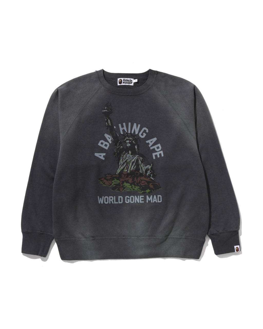 Destroy Washed Effect Relaxed Fit Crewneck Sweatshirt
