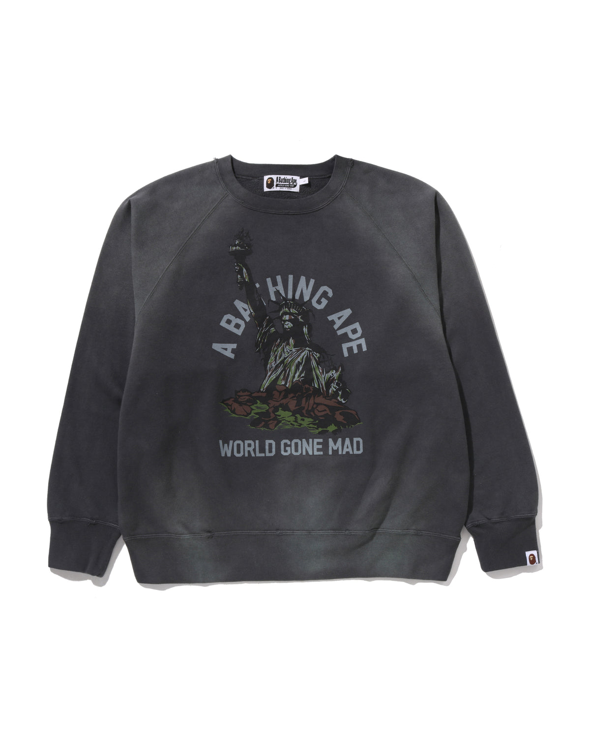 Destroy Washed Effect Relaxed Fit Crewneck Sweatshirt