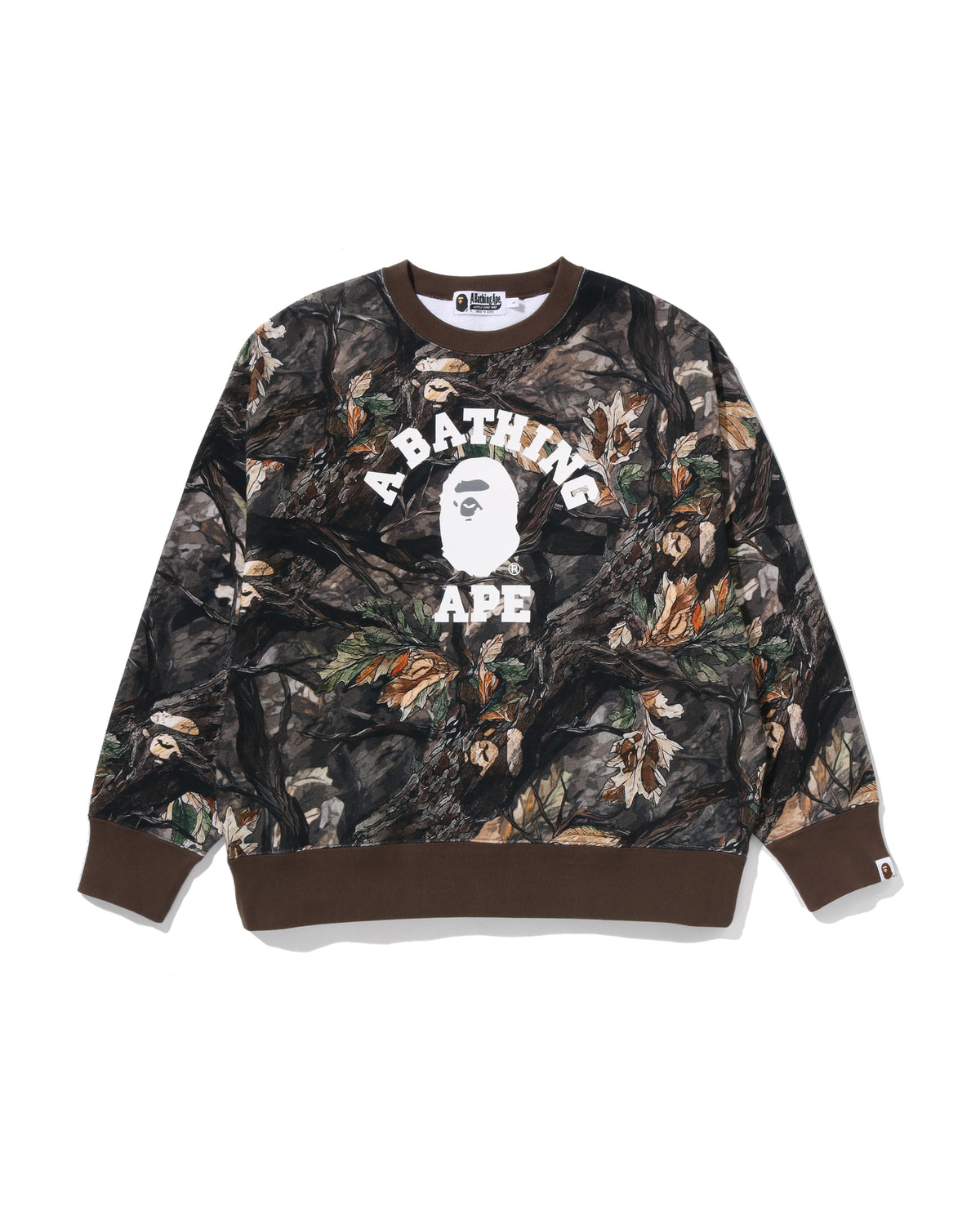 Tree Edge Camo College Relaxed Fit Crewneck Sweatshirt #2