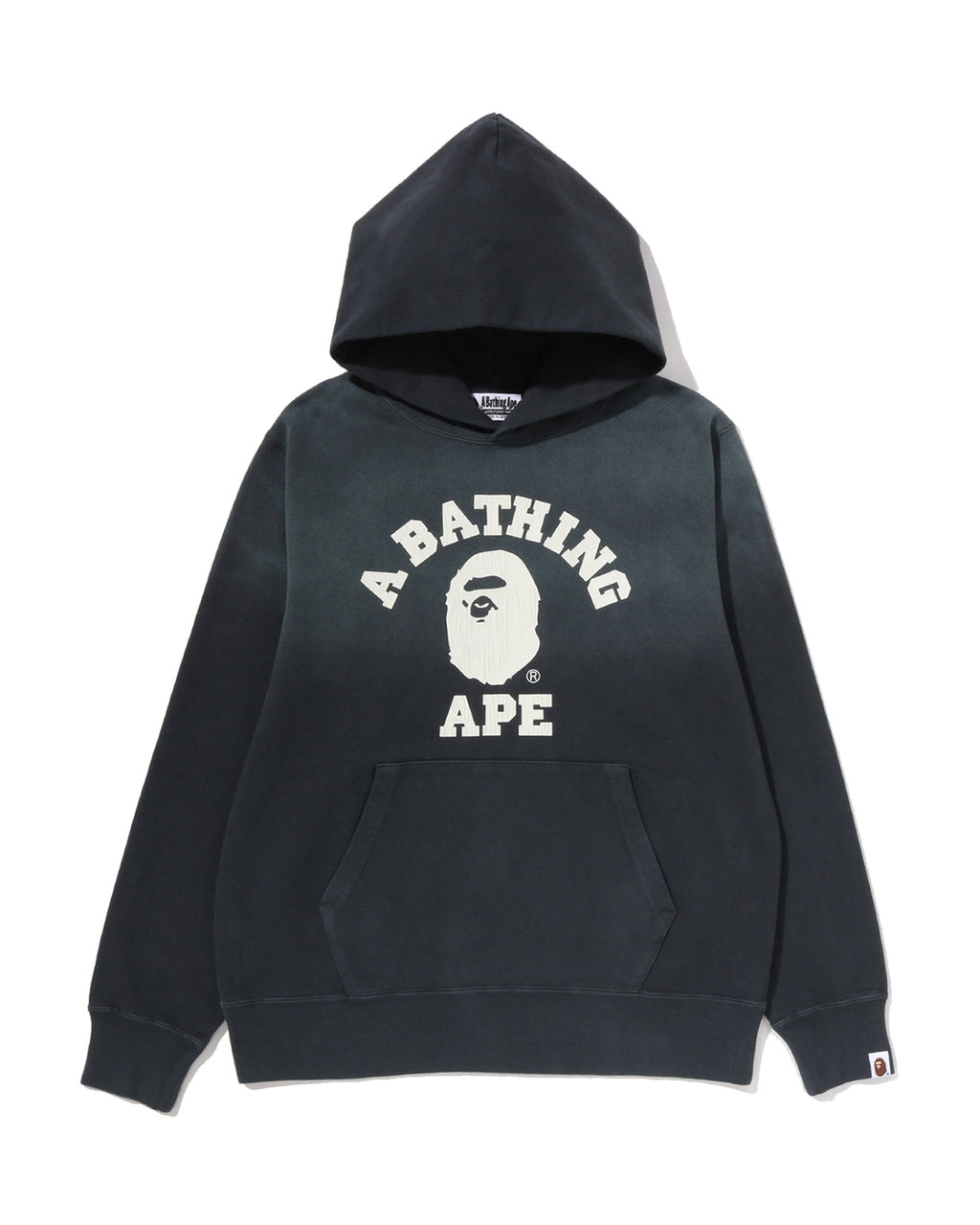 Vintage Effect College Pullover Hoodie