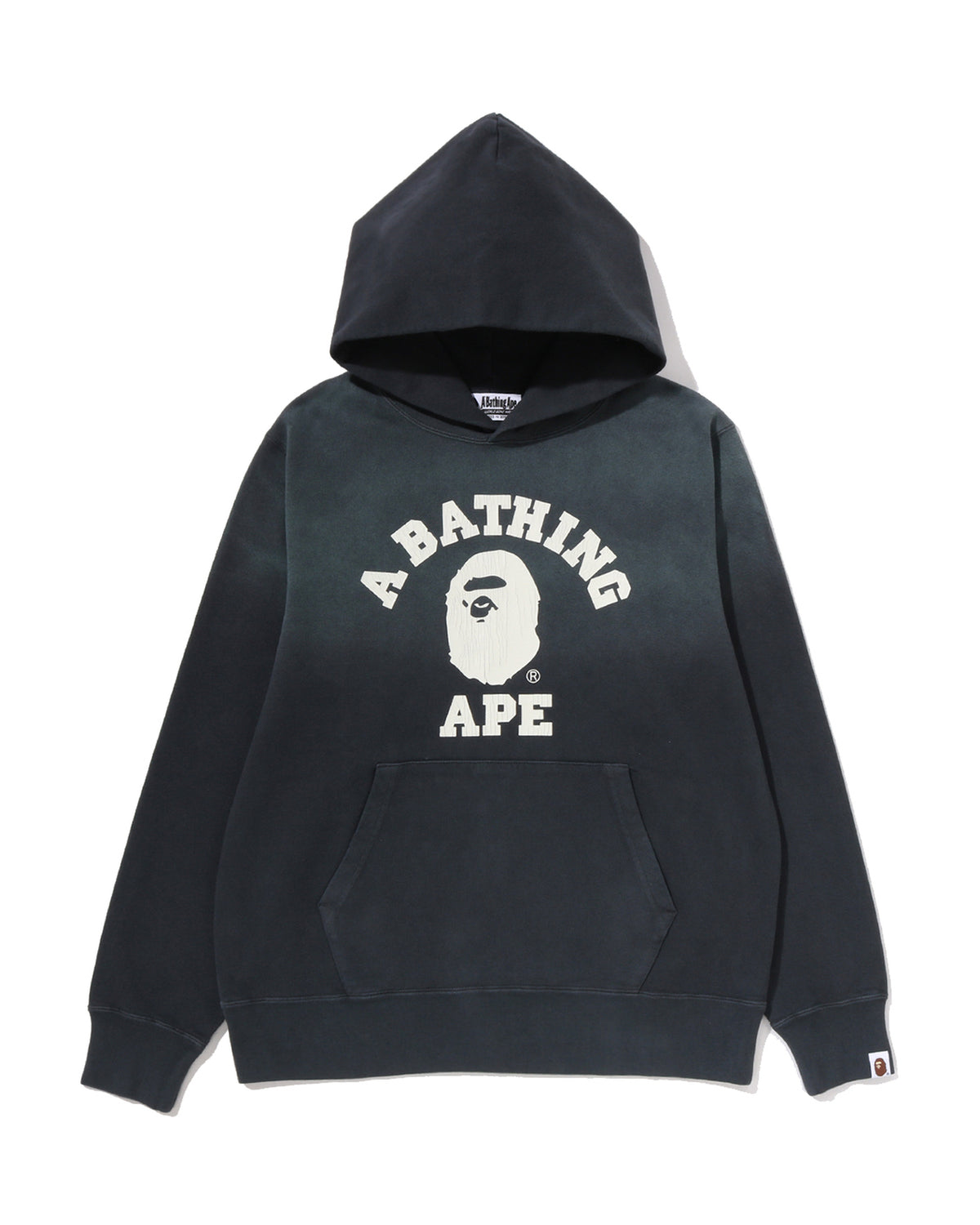 Vintage Effect College Pullover Hoodie