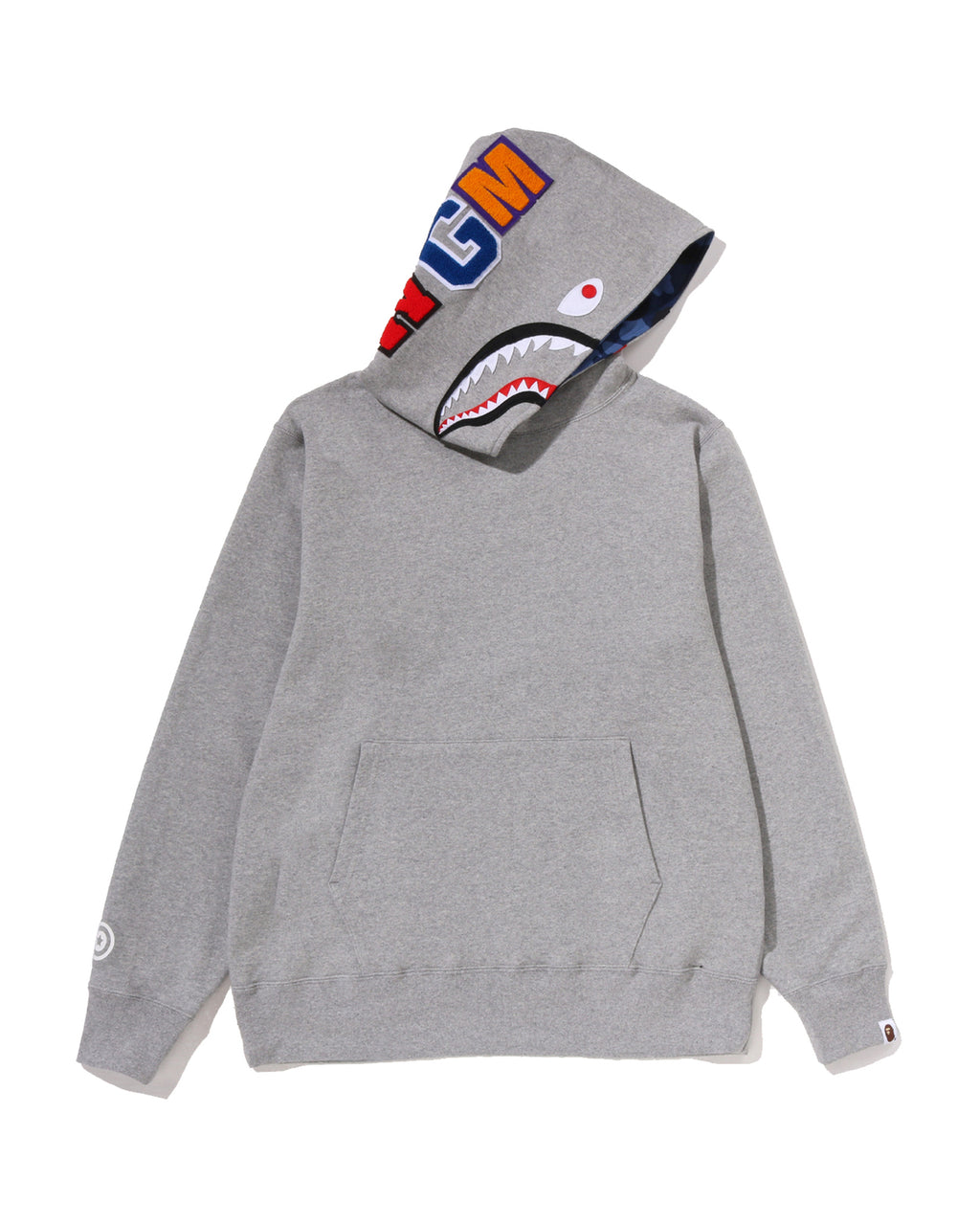 Color Camo Shark Pullover Hoodie