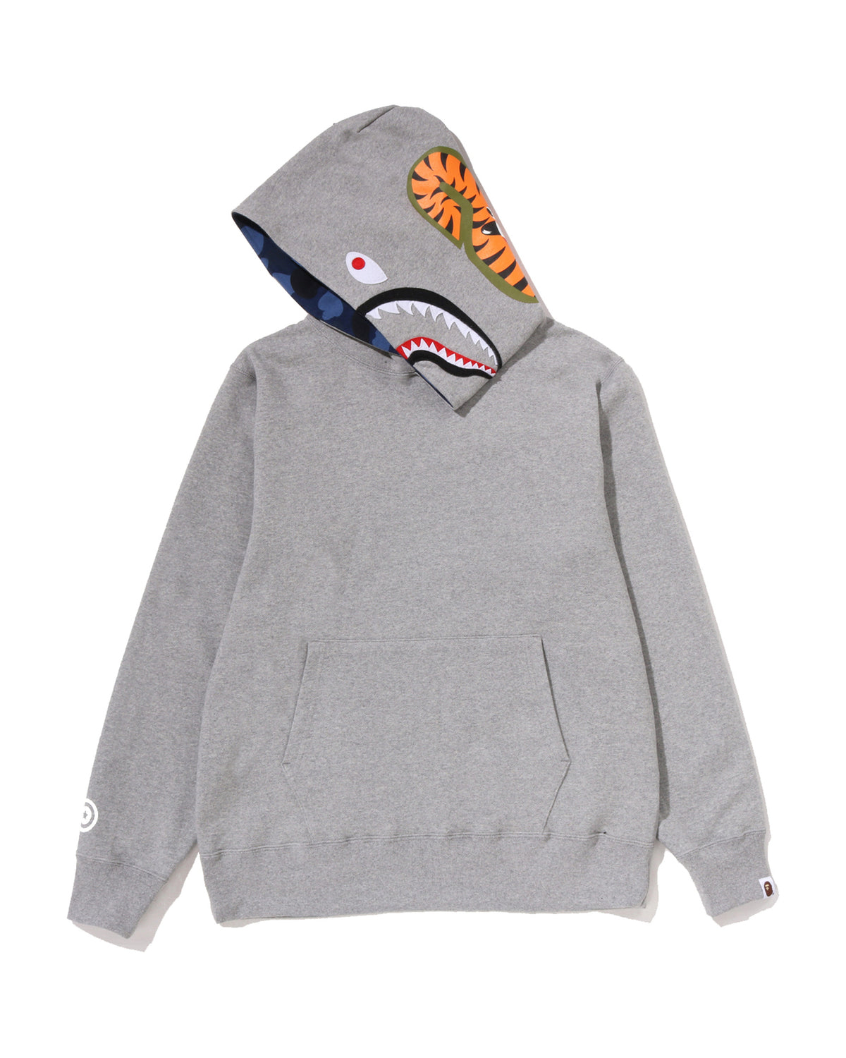 Color Camo Shark Pullover Hoodie