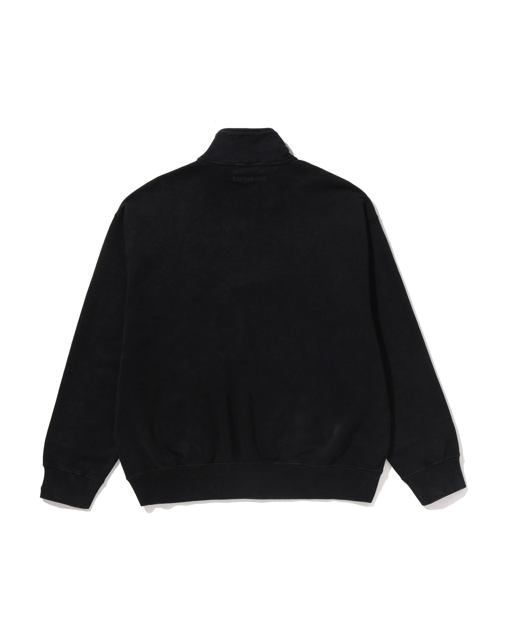 Garment Dye One Point Half Zip Relaxed Fit Crewneck Sweatshirt