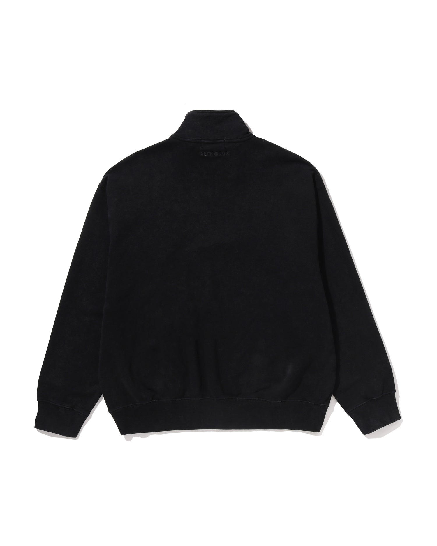 Garment Dye One Point Half Zip Relaxed Fit Crewneck Sweatshirt