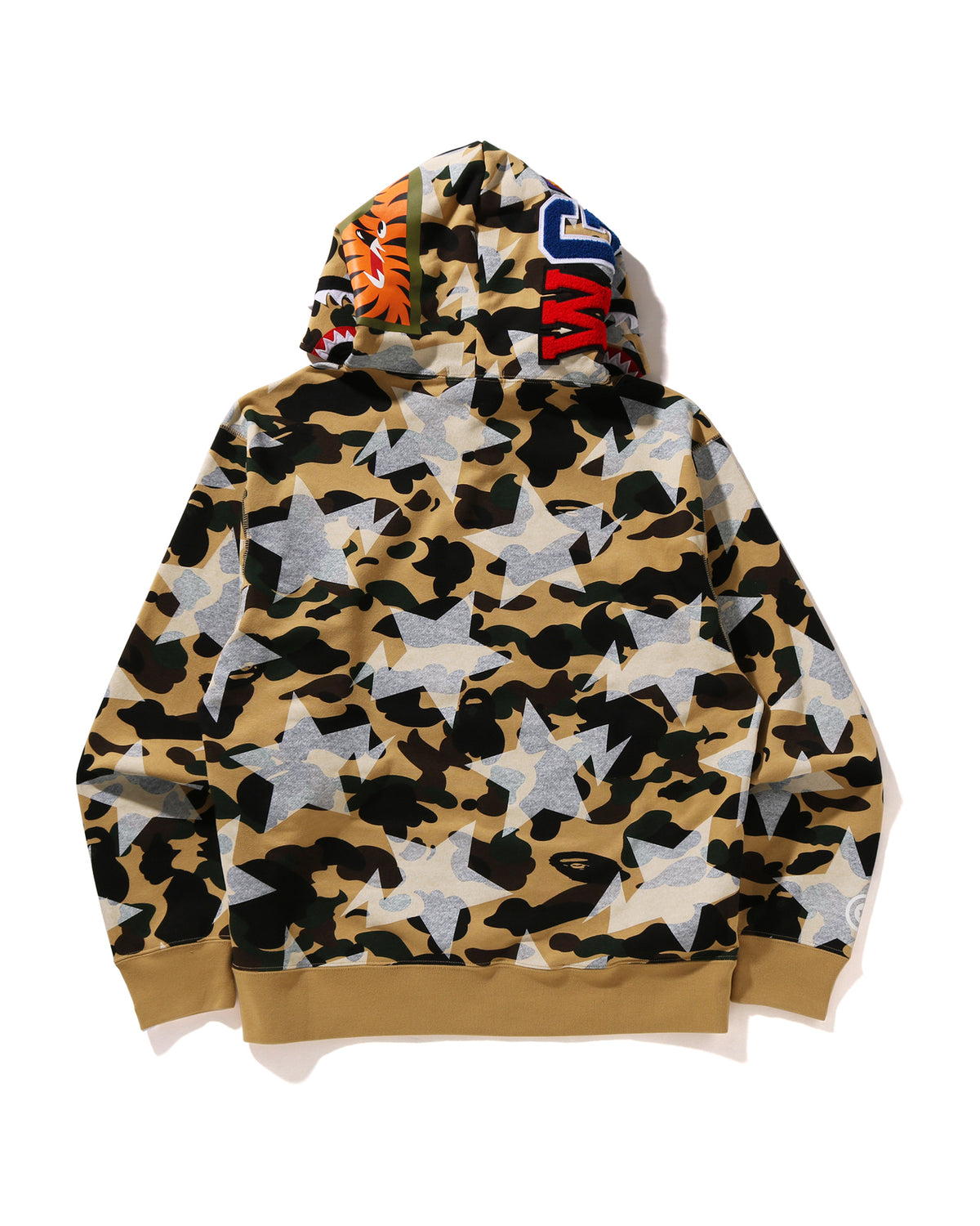 STA Over Print 1st Camo Shark Cropped Fit Pullover Hoodie