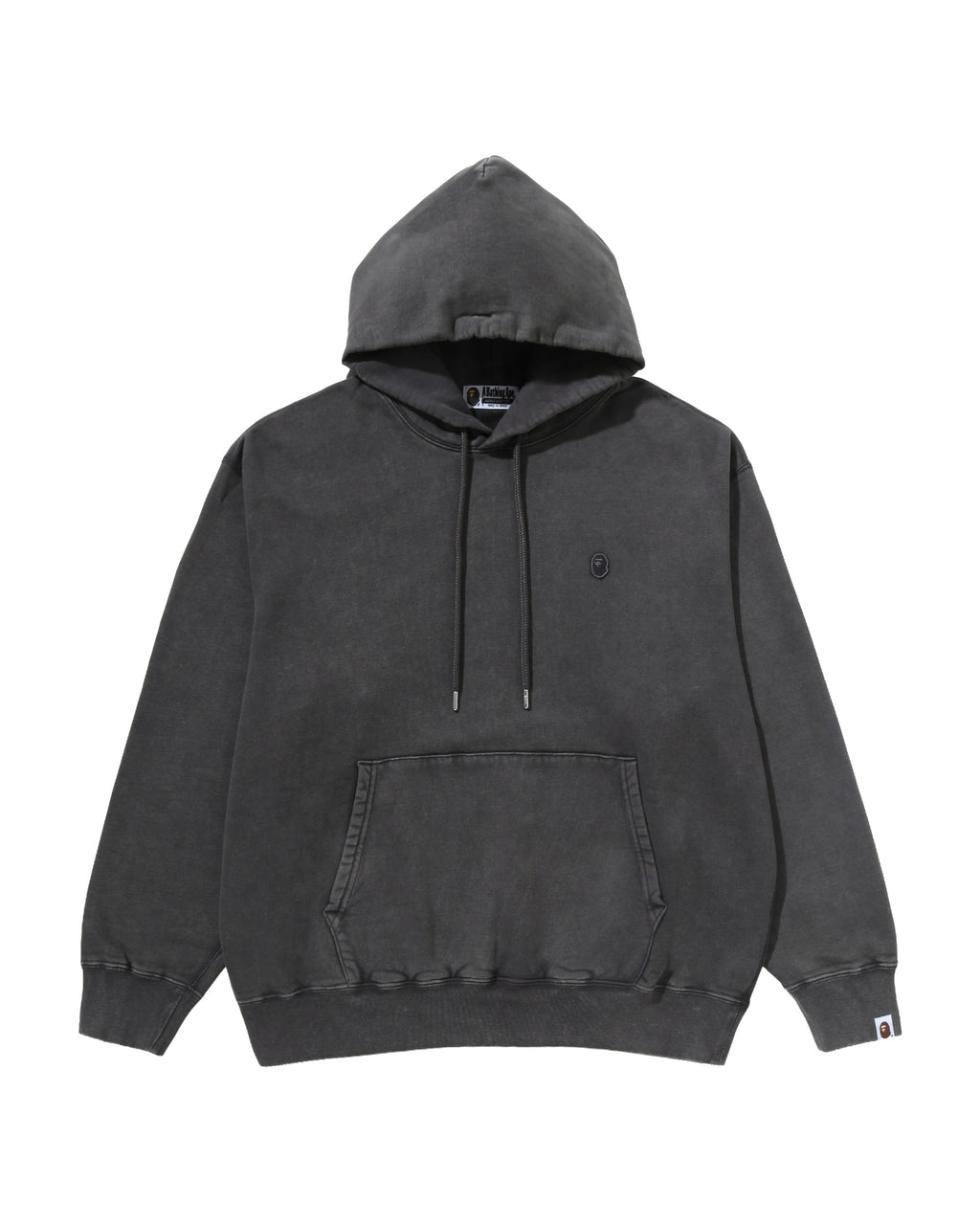 Garment Dyed One Point Relaxed Fit Pullover Hoodie