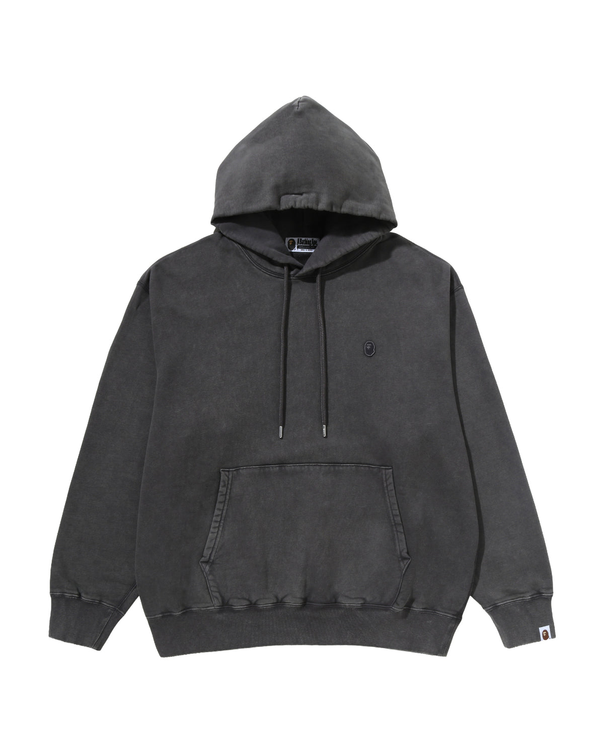 Garment Dyed One Point Relaxed Fit Pullover Hoodie