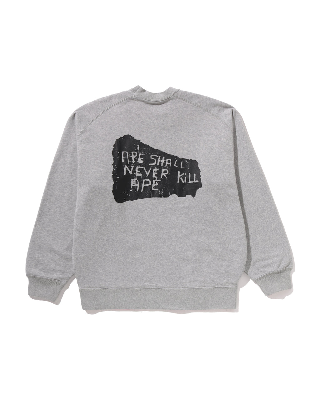BAPE Logo Reversible Loose Fit Crewneck Sweatshirt
