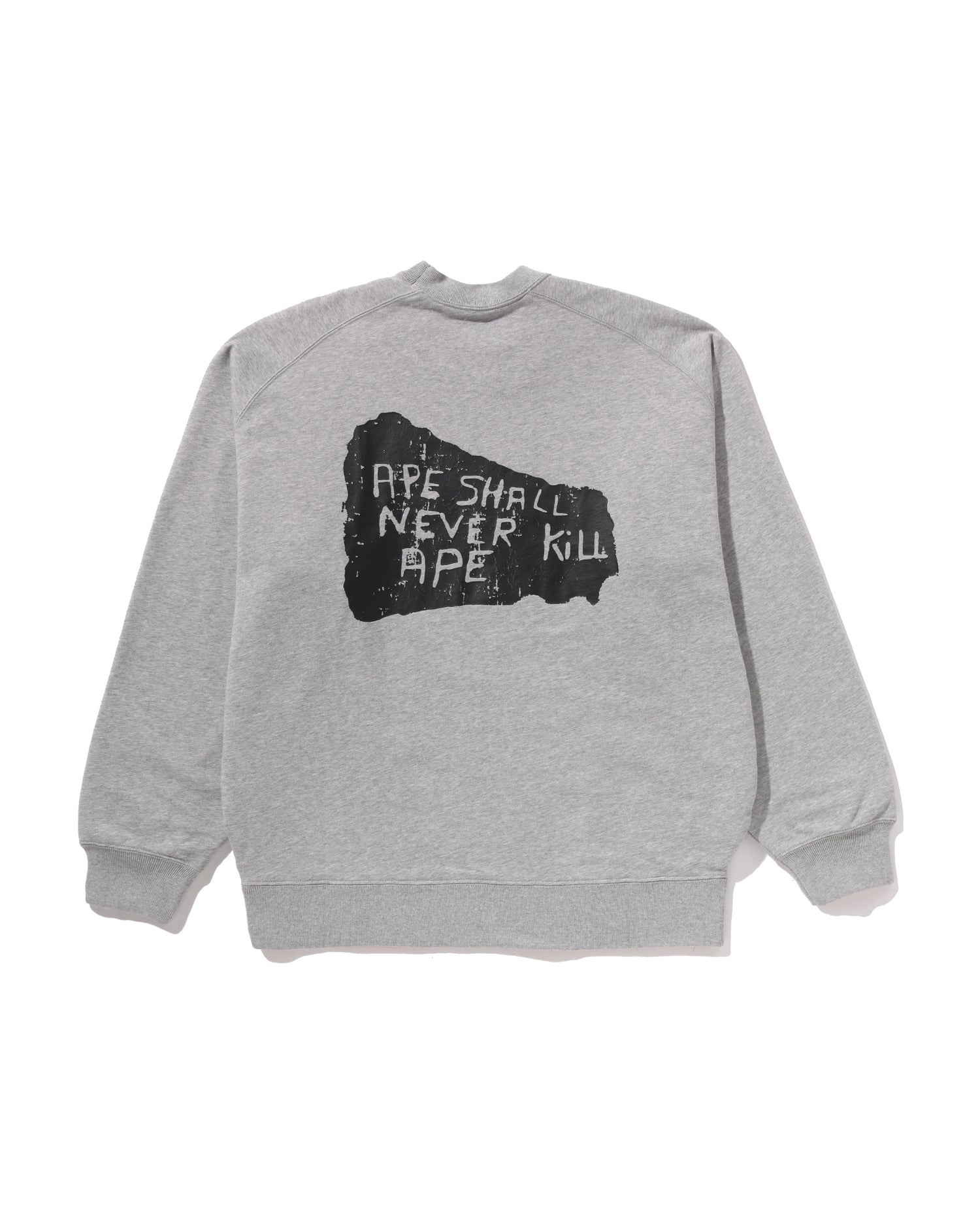 BAPE Logo Reversible Loose Fit Crewneck Sweatshirt