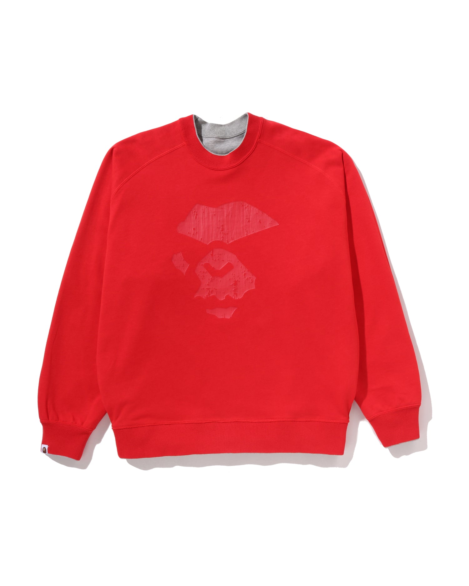 BAPE Logo Reversible Loose Fit Crewneck Sweatshirt
