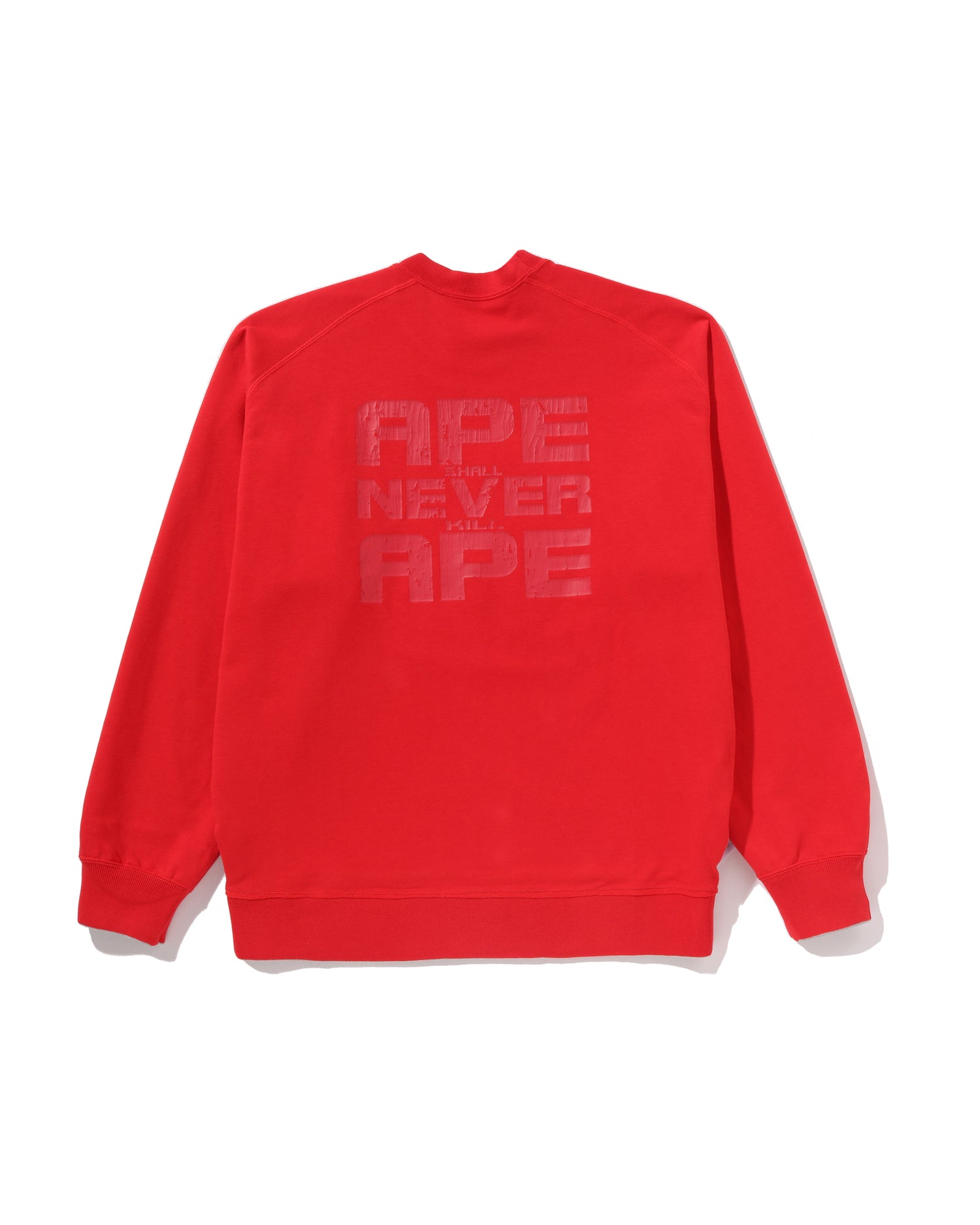 BAPE Logo Reversible Loose Fit Crewneck Sweatshirt