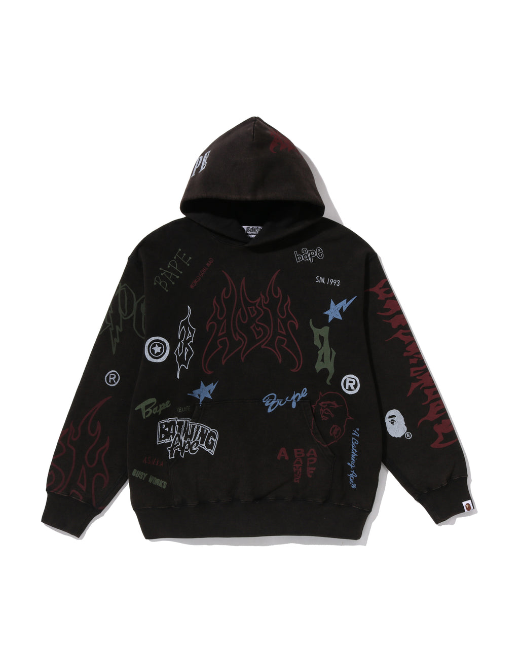 All Over Print Relaxed Fit Pullover Hoodie