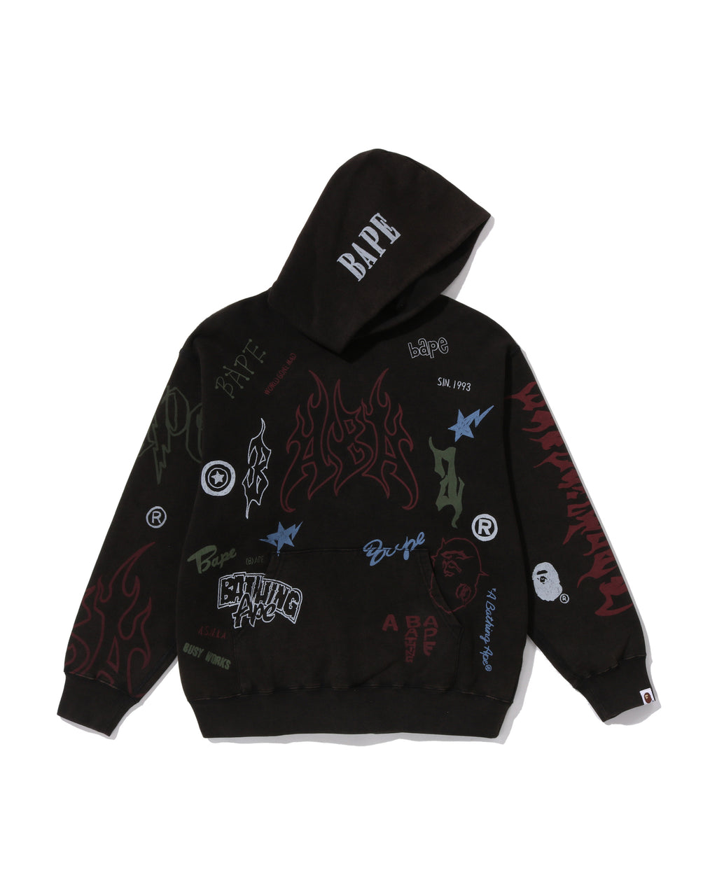 All Over Print Relaxed Fit Pullover Hoodie