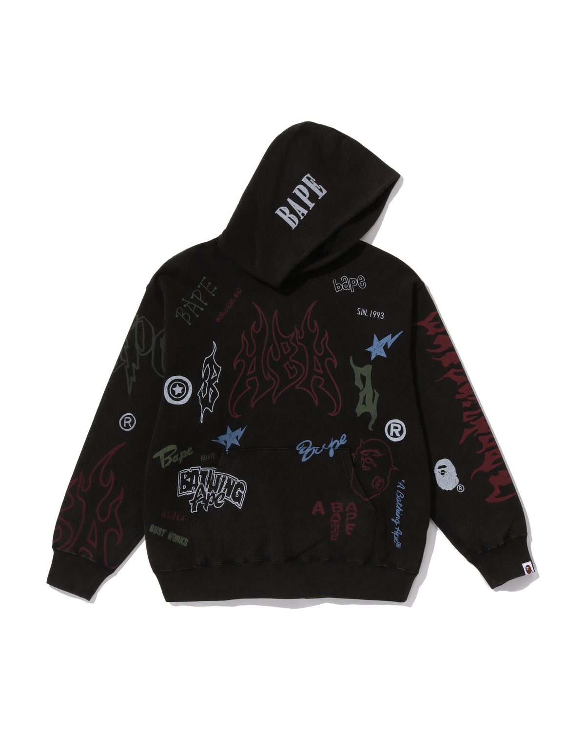 All Over Print Relaxed Fit Pullover Hoodie