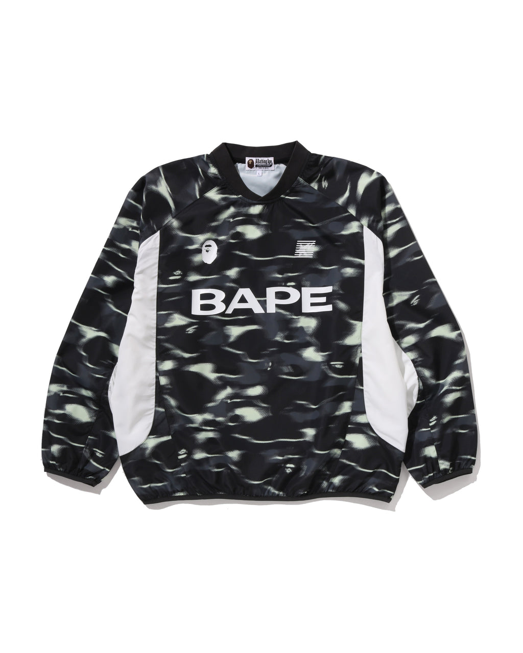 Screen Camo Football Logo Relaxed Fit Crewneck Sweatshirt