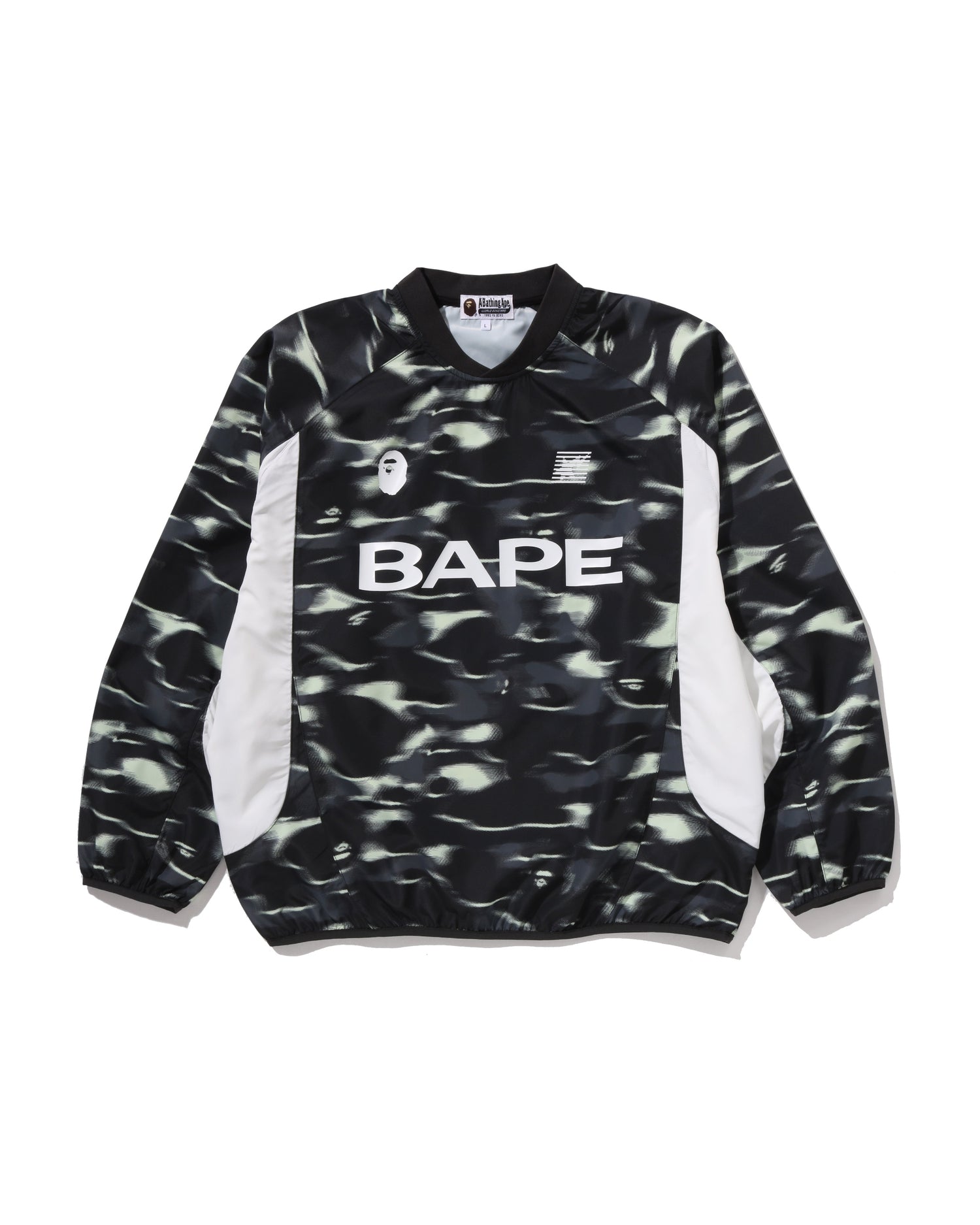 Screen Camo Football Logo Relaxed Fit Crewneck Sweatshirt