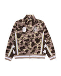 Color Camo Mesh Relaxed Fit Track Jacket