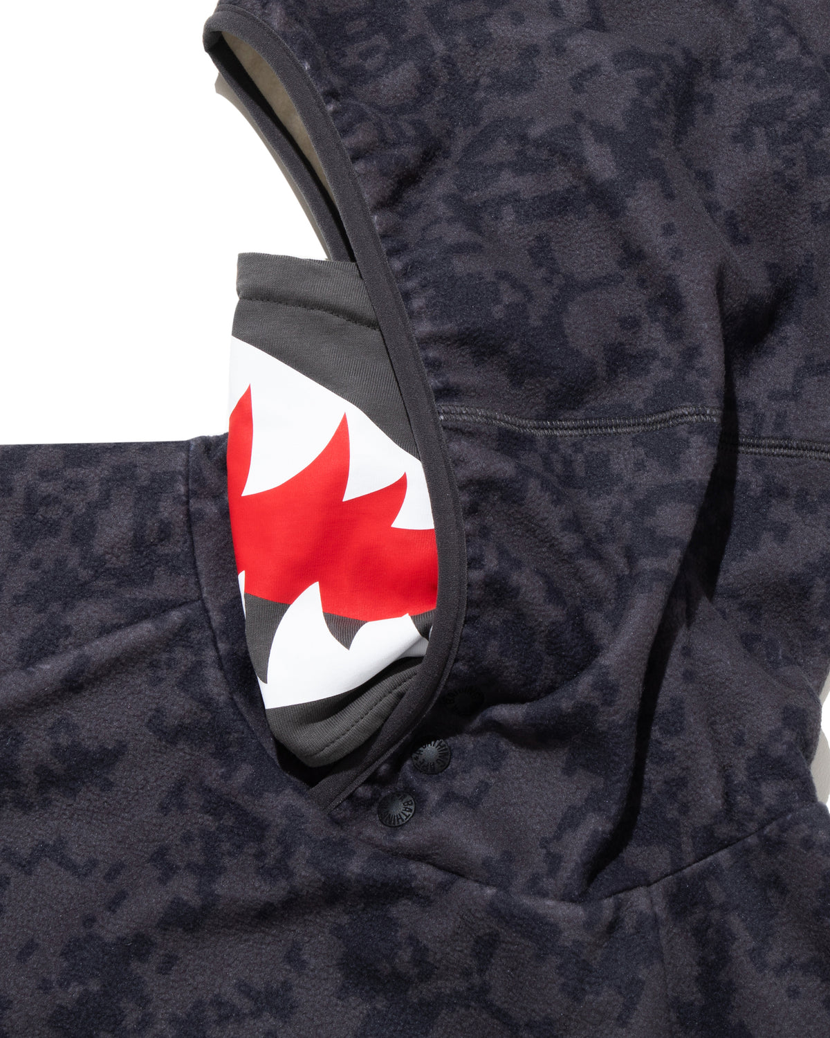 BAPE By Kazuki Kuraishi Pixelate Camo Shark Relaxed Fit Hoodie