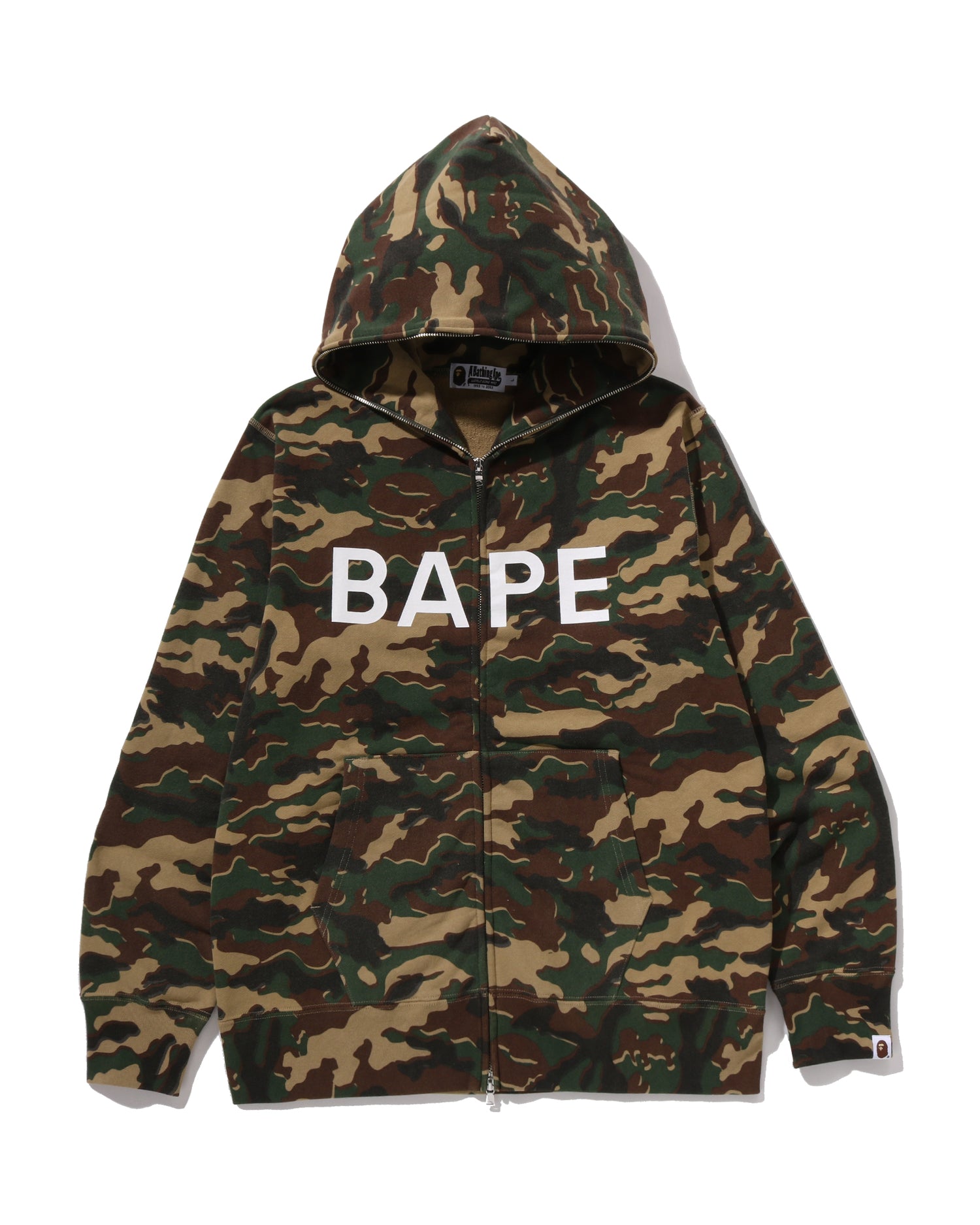 Glitch Woodland Camo Full Zip Hoodie