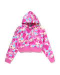 STA Camo Bape STA Logo Cropped Pullover Hoddie