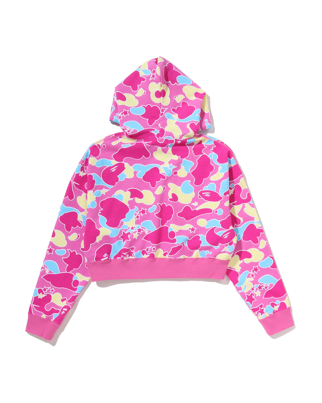 STA Camo Bape STA Logo Cropped Pullover Hoddie