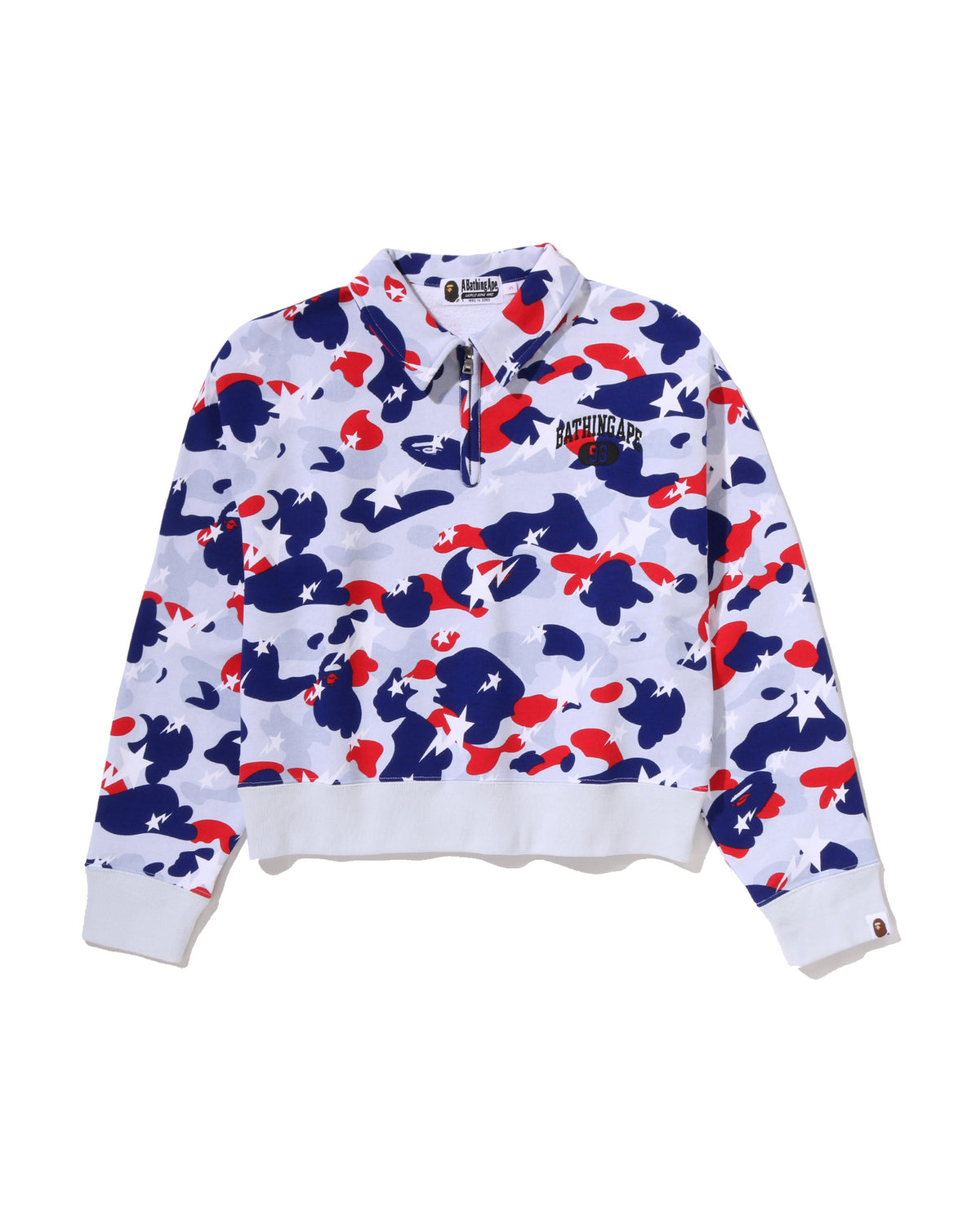 STA Strike Camo Polo Cropped Crewneck Sweatshirt