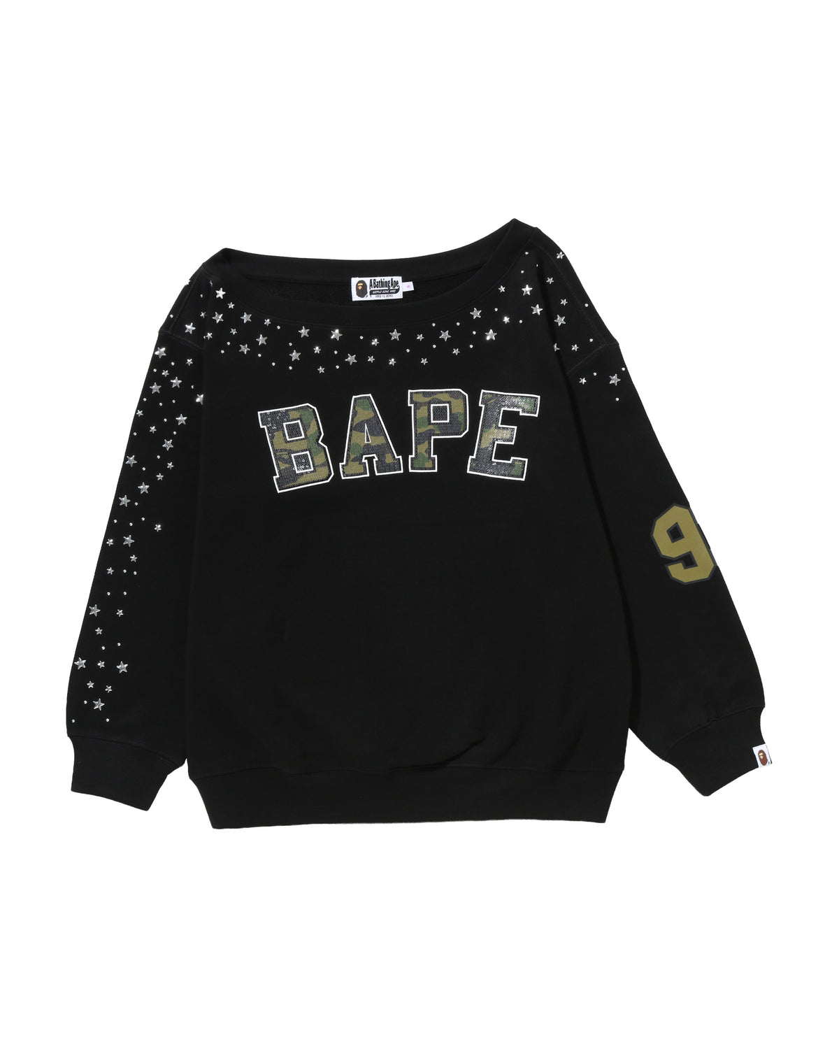 Multi Logo Stud Drop Shoulder Sweatshirt