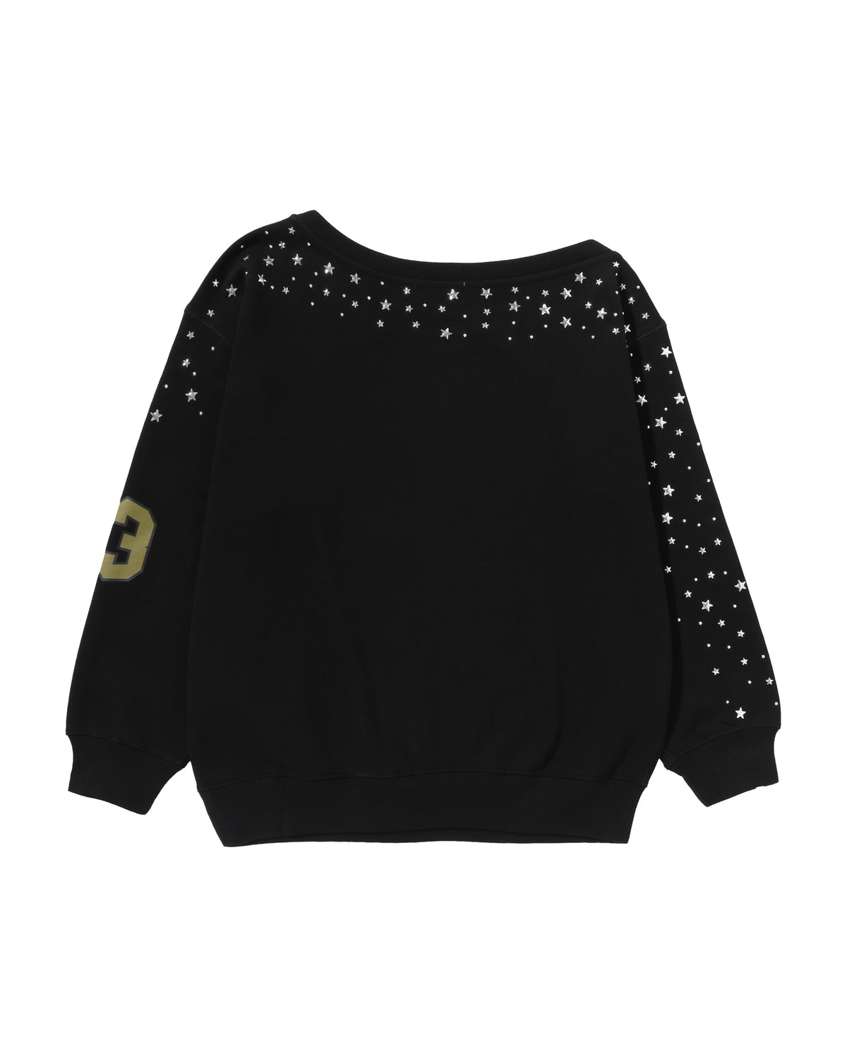Multi Logo Stud Drop Shoulder Sweatshirt