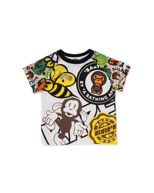 Babies BAPE Milo Assorted Print Tee