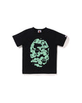 Kids Glow in the Dark Camo Big Ape Head Tee