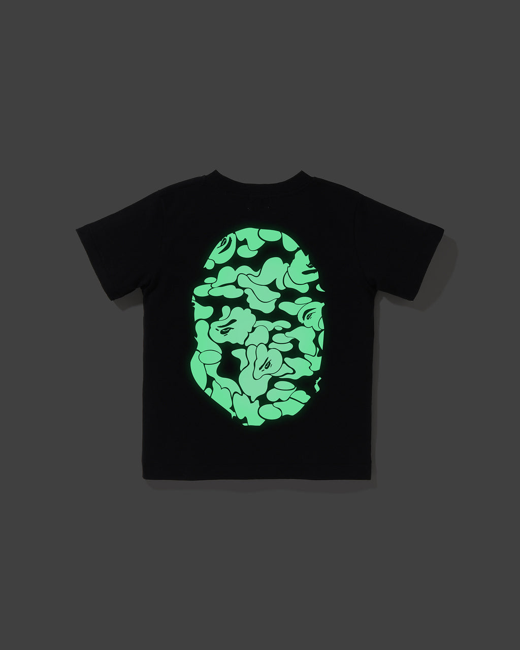Kids Glow in the Dark Camo Big Ape Head Tee
