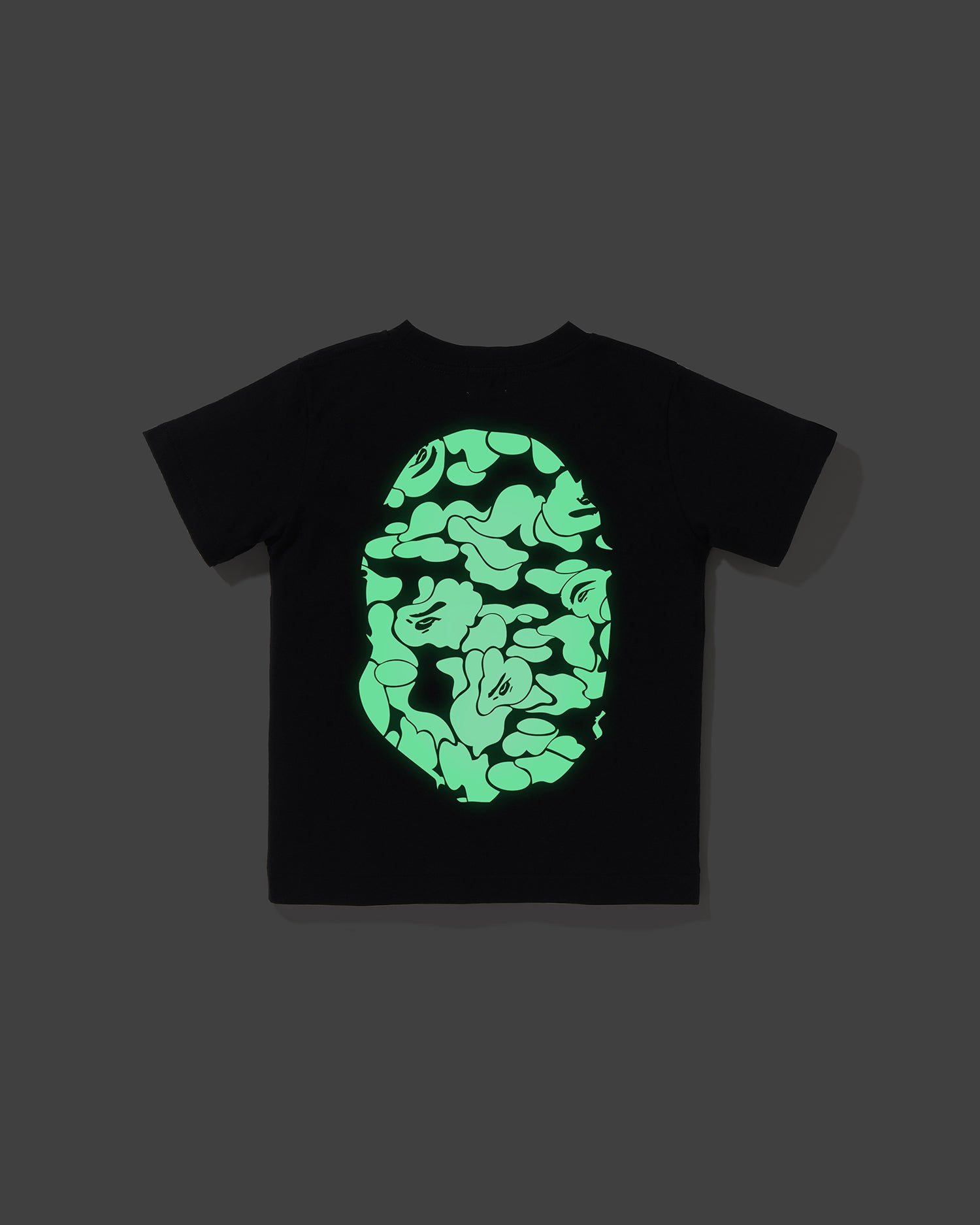 Kids Glow in the Dark Camo Big Ape Head Tee