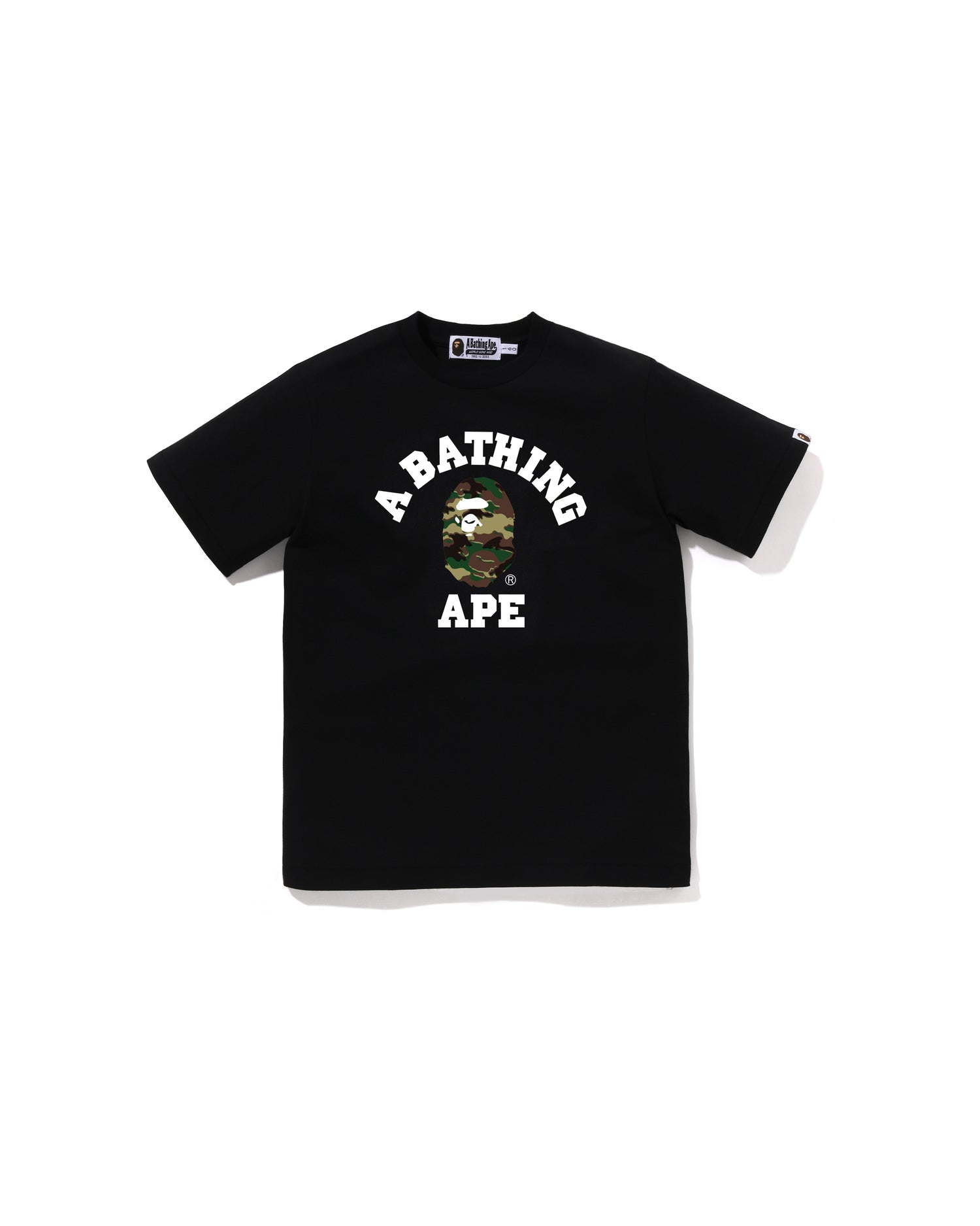 Kids Glitch Woodland Camo College Tee Jr