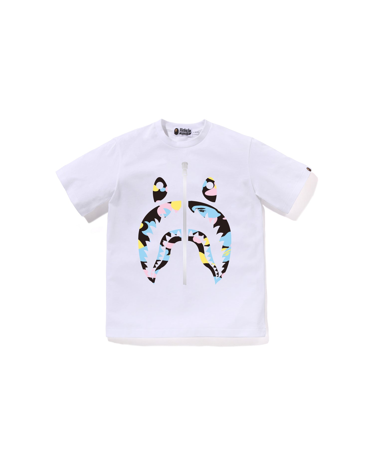 Kids New Multi Camo Shark Tee Jr