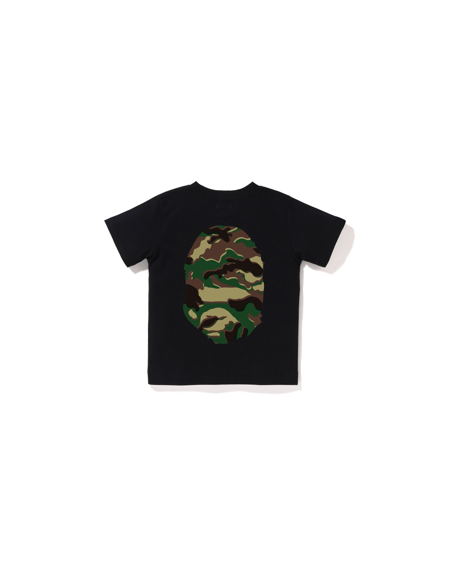 Kids Glitch Woodland Camo Big Ape Head Tee