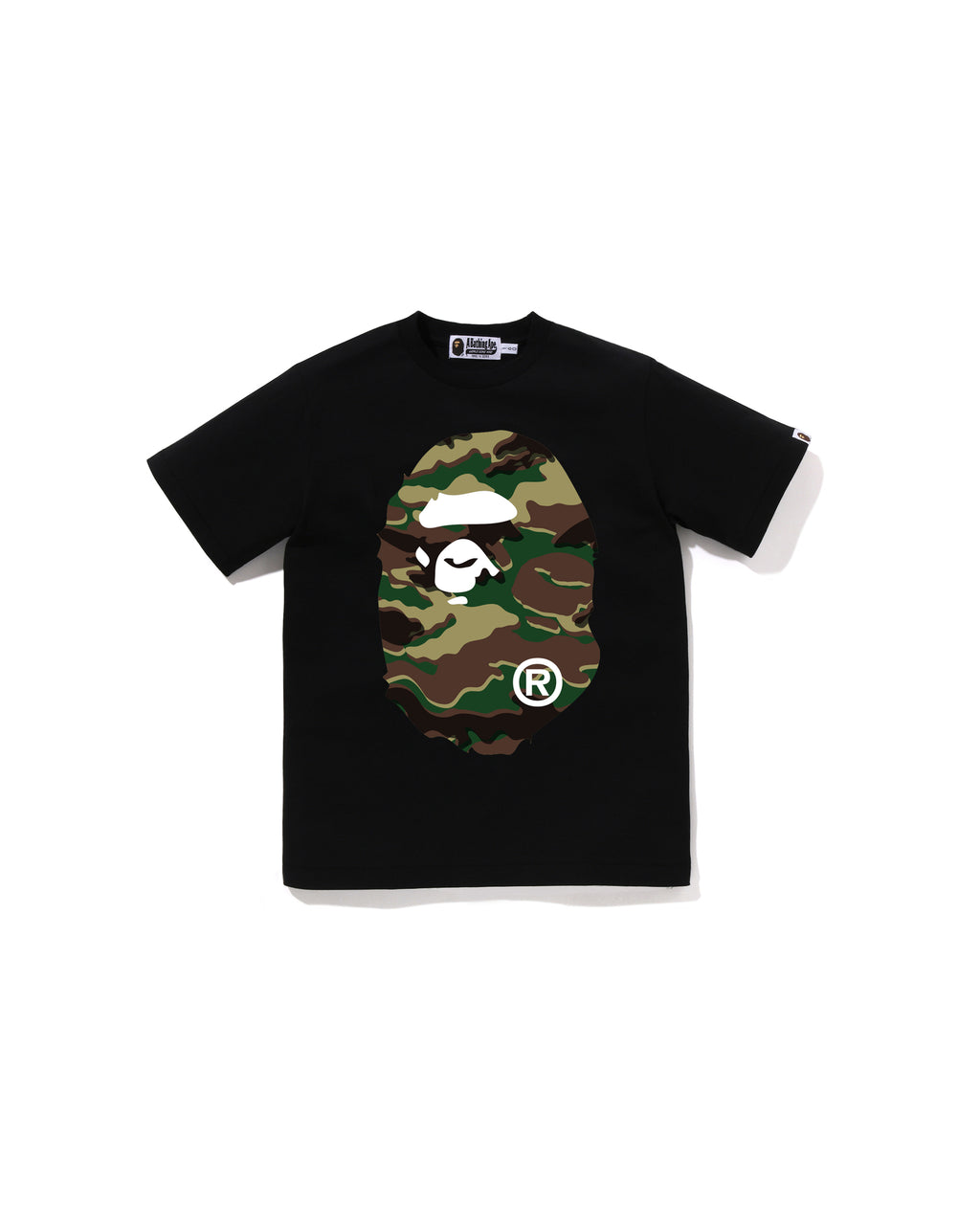 Kids Glitch Woodland Camo Big Ape Head Tee Jr