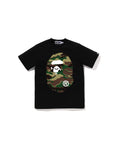 Kids Glitch Woodland Camo Big Ape Head Tee Jr