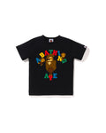 Kids Multi Color Text College Milo Tee