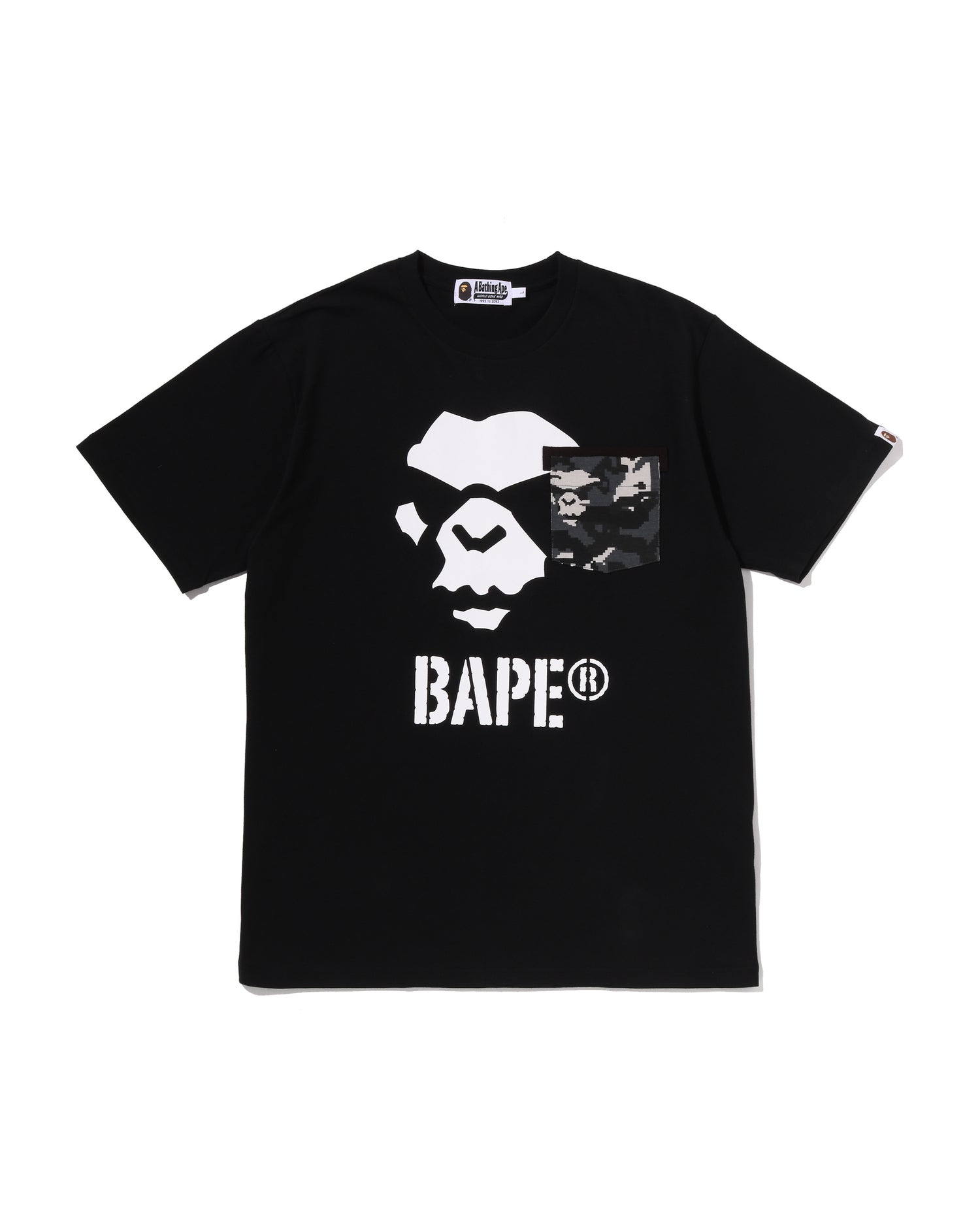 Multi Pixel Camo Mad Ape Face Pocket Tee