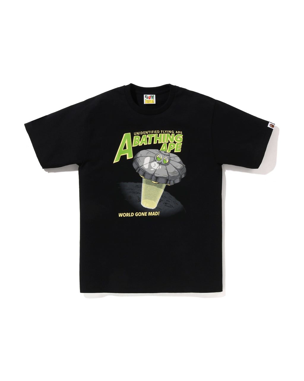 Ape Head Ufo on Moon Tee