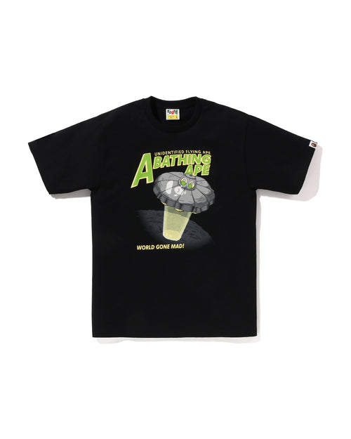 Ape Head Ufo on Moon Tee